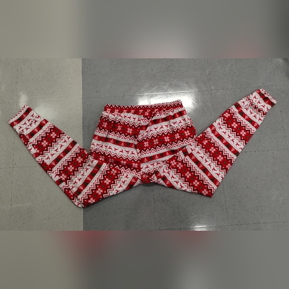 ShoSho Red Holiday Christmas loungewear PJ pajamas Joggers Big Kids Girls XL - Picture 8 of 10